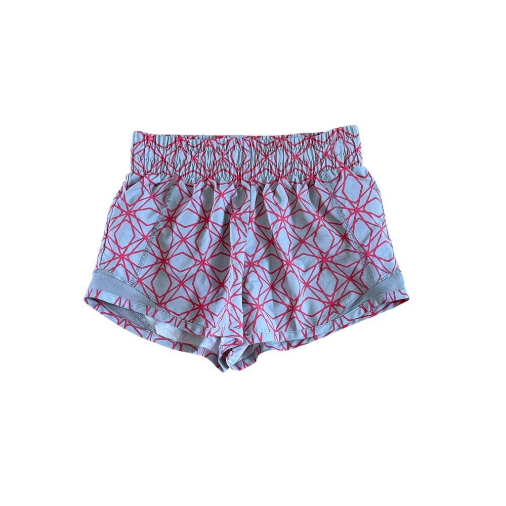 Girls M 7-8 Athletic Works Gray & Coral Pink Running Athletic Activewear Shorts